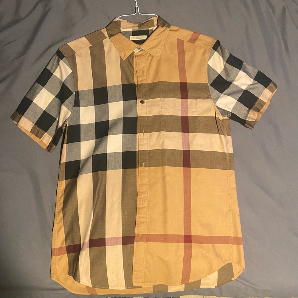 COPY - Burberry Short Sleeve Classic Plaid Shirt